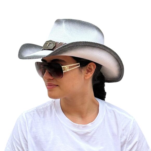 4431 Straw Cowboy Hat Men Cowgirl Hats Women Sun Sombreros Vagueros main image 5